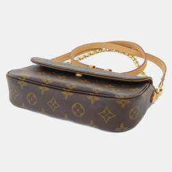 Louis Vuitton Monogram Wallet On Chain Brown Shoulder Bag