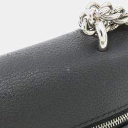 Pre Owned Louis Vuitton My Lock Me Chain Black Leather Shoulder Bag