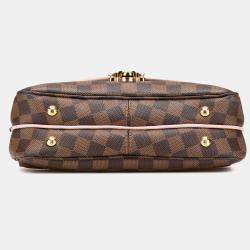 Pre Owned Louis Vuitton Brown/Pink Damier Ebene Clapton PM