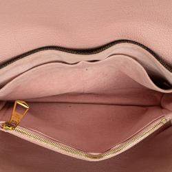 Pre Owned Louis Vuitton Brown/Pink Damier Ebene Clapton PM