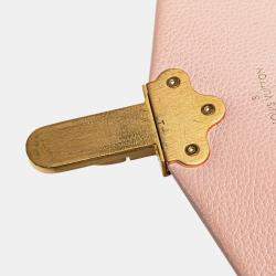 Pre Owned Louis Vuitton Brown/Pink Damier Ebene Clapton PM