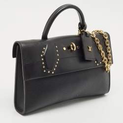 Louis Vuitton Black Leather City Streamer Pochette