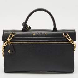 Louis Vuitton Black Leather City Streamer Pochette