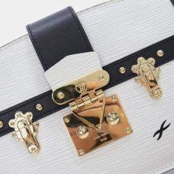 Louis Vuitton Black/White Epi Trunk Clutch