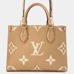 Louis Vuitton Onthego PM Arizona/Claim Bicolor Monogram Empreinte Leather Tote Bag