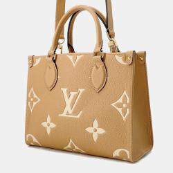 Louis Vuitton Onthego PM Arizona/Claim Bicolor Monogram Empreinte Leather Tote Bag