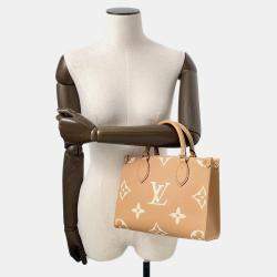 Louis Vuitton Onthego PM Arizona/Claim Bicolor Monogram Empreinte Leather Tote Bag