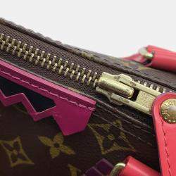 Louis Vuitton Totem Speedy 30 Flamingo Monogram Handbag