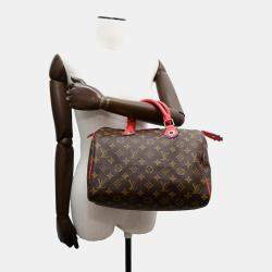 Louis Vuitton Totem Speedy 30 Flamingo Monogram Handbag