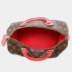 Louis Vuitton Totem Speedy 30 Flamingo Monogram Handbag