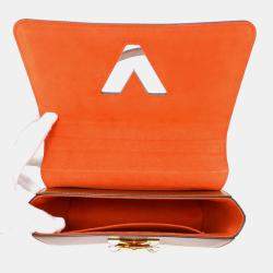 Pre Owned Louis Vuitton Sac Twist MM Orange Monogram Catogram Shoulder Bag