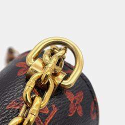 Pre Owned Louis Vuitton Sac Twist MM Orange Monogram Catogram Shoulder Bag