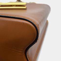Pre Owned Louis Vuitton Sac Twist MM Orange Monogram Catogram Shoulder Bag