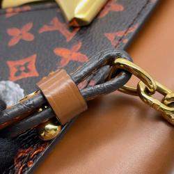 Pre Owned Louis Vuitton Sac Twist MM Orange Monogram Catogram Shoulder Bag