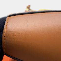 Pre Owned Louis Vuitton Sac Twist MM Orange Monogram Catogram Shoulder Bag