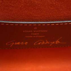 Pre Owned Louis Vuitton Sac Twist MM Orange Monogram Catogram Shoulder Bag