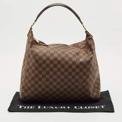 Pre Owned Louis Vuitton Damier Ebene Canvas Portobello GM Bag