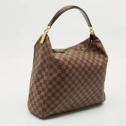 Pre Owned Louis Vuitton Damier Ebene Canvas Portobello GM Bag