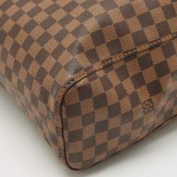 Pre Owned Louis Vuitton Damier Ebene Canvas Portobello GM Bag