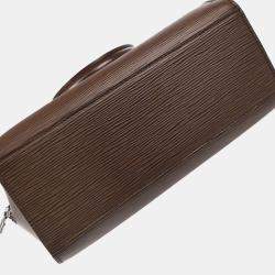 Pre Owned Louis Vuitton Brown Epi Pont Neuf Handbag