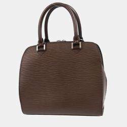 Pre Owned Louis Vuitton Brown Epi Pont Neuf Handbag