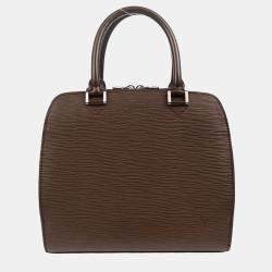 Pre Owned Louis Vuitton Brown Epi Pont Neuf Handbag