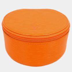 Louis Vuitton Orange Epi Ecrin Bijou 12 Jewelry Case Pouch