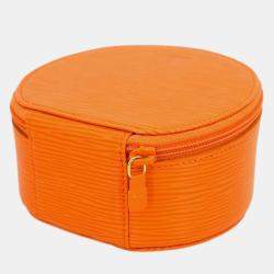 Louis Vuitton Ecrin Bijoux 12 Orange Epi Leather Jewelry Case