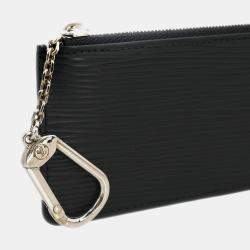 Louis Vuitton Black Epi Pochette Cles Coin Purse