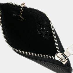 Louis Vuitton Black Epi Pochette Cles Coin Purse