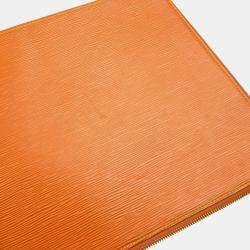 Louis Vuitton Pochette 38 Brown Epi Leather Business Bag