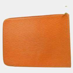 Louis Vuitton Pochette 38 Brown Epi Leather Business Bag