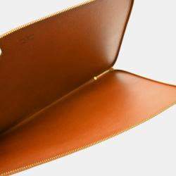 Louis Vuitton Pochette 38 Brown Epi Leather Business Bag