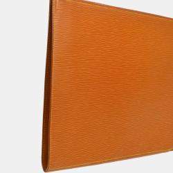 Louis Vuitton Pochette 38 Brown Epi Leather Business Bag
