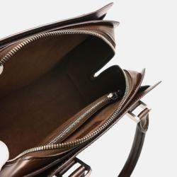 Pre Owned Louis Vuitton Pont Neuf Brown Epi Leather Top Handle Bag