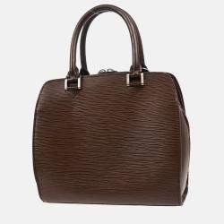 Pre Owned Louis Vuitton Pont Neuf Brown Epi Leather Top Handle Bag