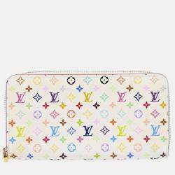 Louis Vuitton White/Multicolor Zippy Wallet