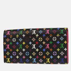 Louis Vuitton Black/Multicolor Portefeuille Sarah Wallet