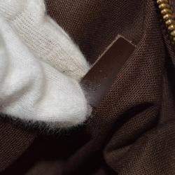Pre Owned Louis Vuitton Pochette Melville Brown Damier Ebene Canvas Shoulder Bag