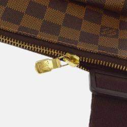 Pre Owned Louis Vuitton Pochette Melville Brown Damier Ebene Canvas Shoulder Bag
