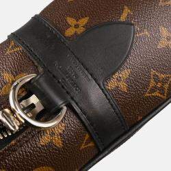 Louis Vuitton Porte Document Voyage Macassar Canvas Briefcase