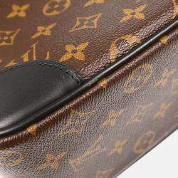 Louis Vuitton Porte Document Voyage Macassar Canvas Briefcase