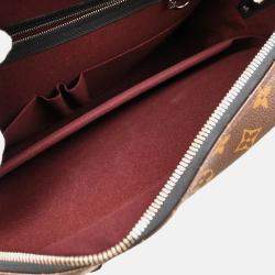 Louis Vuitton Porte Document Voyage Macassar Canvas Briefcase