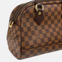 Pre Owned Louis Vuitton Duomo Brown Damier Ebene Canvas Top Handle Bag