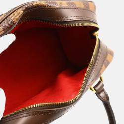 Pre Owned Louis Vuitton Duomo Brown Damier Ebene Canvas Top Handle Bag