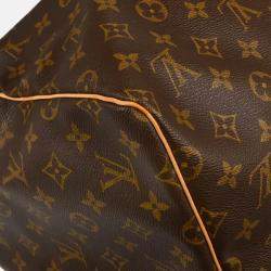 Louis Vuitton Keepall 55 Brown Monogram Canvas Travel Bag