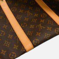 Louis Vuitton Keepall 55 Brown Monogram Canvas Travel Bag