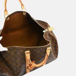 Louis Vuitton Keepall 55 Brown Monogram Canvas Travel Bag