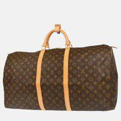 Louis Vuitton Keepall 60 Brown Monogram Canvas Travel Bag