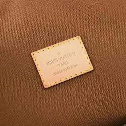Pre Owned Louis Vuitton Lockit Horizontal Brown Monogram Canvas Tote Bag
